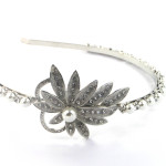 Vintage style Crystal and pearl tiara (1)