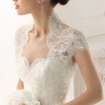 stylish trendy Lace Shrug for bride