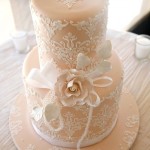 20 lovely lace wedding cake ideas (5)