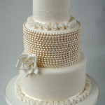 20 lovely lace wedding cake ideas (8)