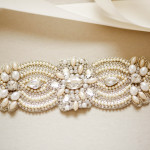 Vintage Pearl Crystal Wedding Sash Belt for brides (12)