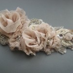 Vintage Pearl Crystal Wedding Sash Belt for brides (13)