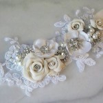 Vintage Pearl Crystal Wedding Sash Belt for brides (14)