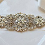 Bridal Vintage Crystals Pearl Sash Belts Bridal Vintage Crystals Pearl Sash Belts