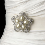 Vintage Pearl Crystal Wedding Sash Belt for brides (6)