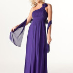 purple one shoulder bridesmaid dress for girls (11)