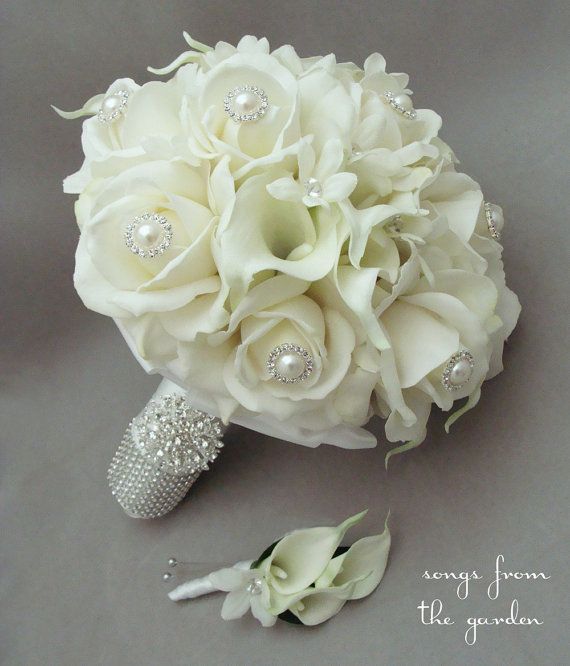 1 white wedding bridal bouquets ideas (5)