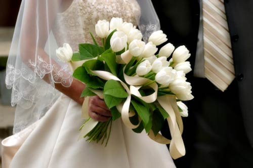 White tulip wedding dresses