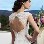 Beautiful open back lace wedding dress 2015 (12)