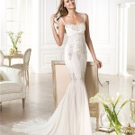 Lace & Chiffon Mermaid Wedding Dress (12)