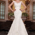 Lace & Chiffon Mermaid Wedding Dress (2)