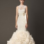 Lace & Chiffon Mermaid Wedding Dress (8)