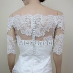 Graceful and Chic Off-Shoulder Lace Bolero Jacket Suggestions for Bridal’s Wedding Dress Graceful and Chic Off-Shoulder Lace Bolero Jacket Suggestions for Bridal’s Wedding Dress