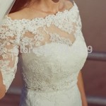 Off-Shoulder Lace bolero jacket ideas for bridals (16)