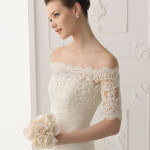 Off-Shoulder Lace bolero jacket ideas for bridals (4)