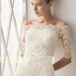 Off-Shoulder Lace bolero jacket ideas for bridals (5)