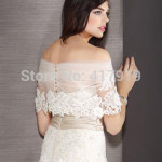 Off-Shoulder Lace bolero jacket ideas for bridals (6)