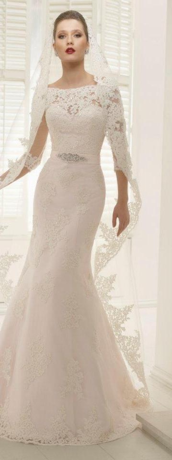 bridal dress sash with lace style (10)