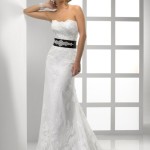 bridal dress sash with lace style (7)