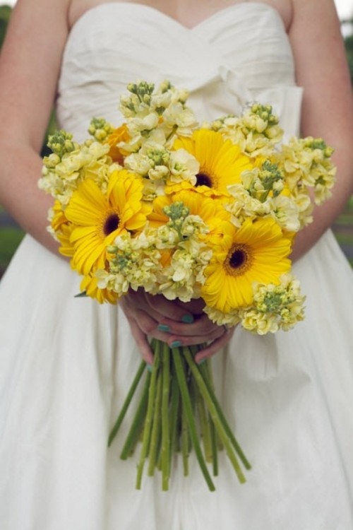 yellow wedding flowers ideas (2)