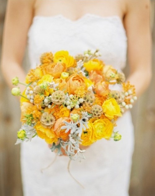 yellow wedding flowers ideas (3)