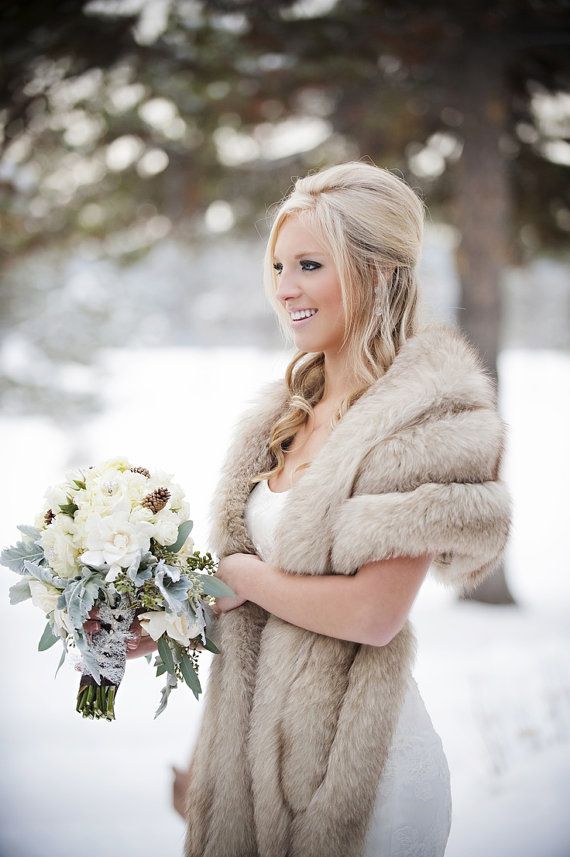 faux fur bridal wedding shawl collection (1)