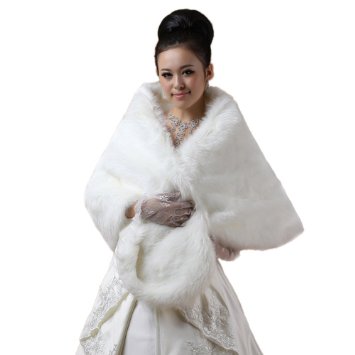 faux fur bridal wedding shawl collection (11)