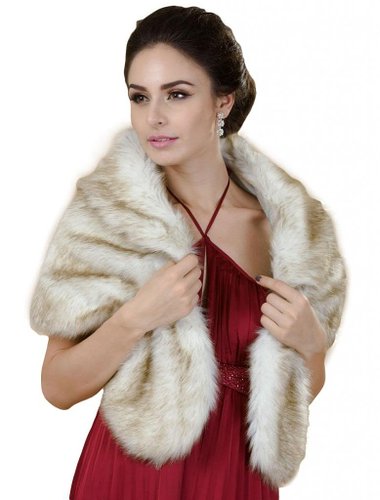 faux fur bridal wedding shawl collection (12)