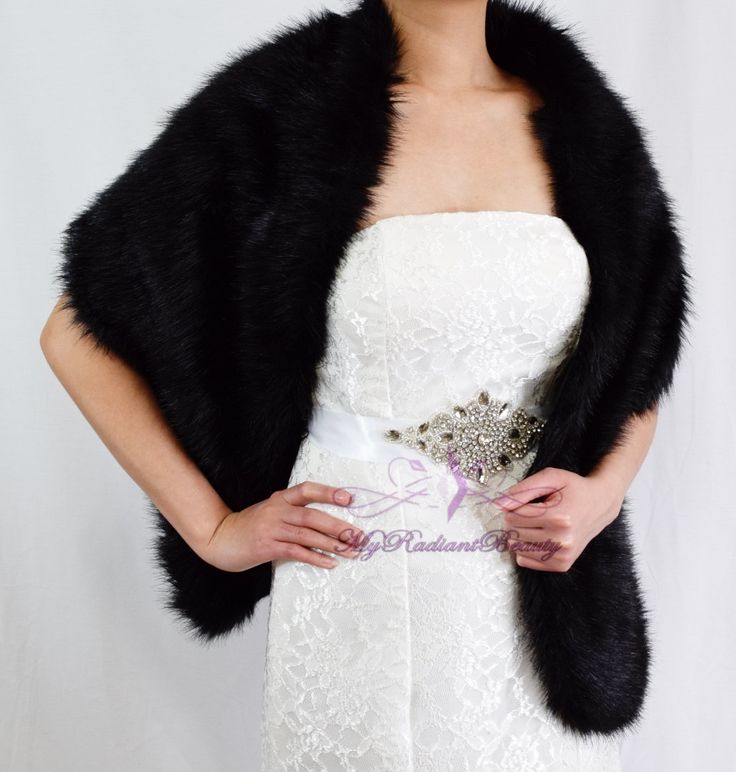 faux fur bridal wedding shawl collection (14)