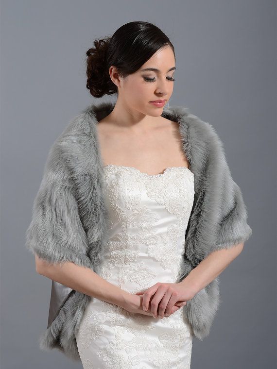 faux fur bridal wedding shawl collection (6)