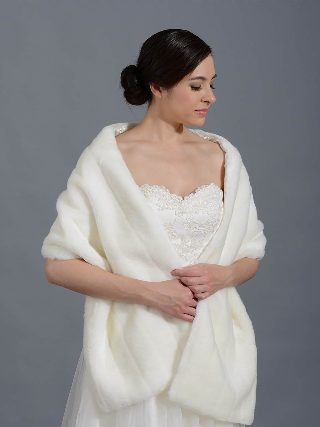 faux fur bridal wedding shawl collection (9)