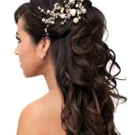 latest updo brides with the use of pearl; (9)