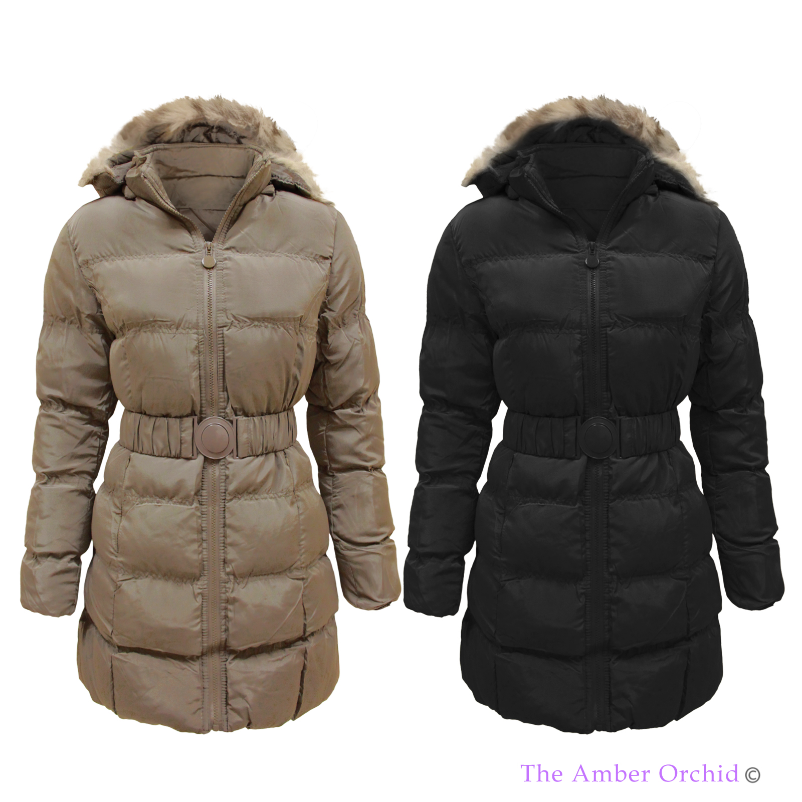 puffer coats with fur hood collection for girls (13)