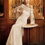 revival lace style wedding dress