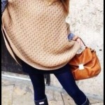 street style rain boots with long sweater and short shirt (8)