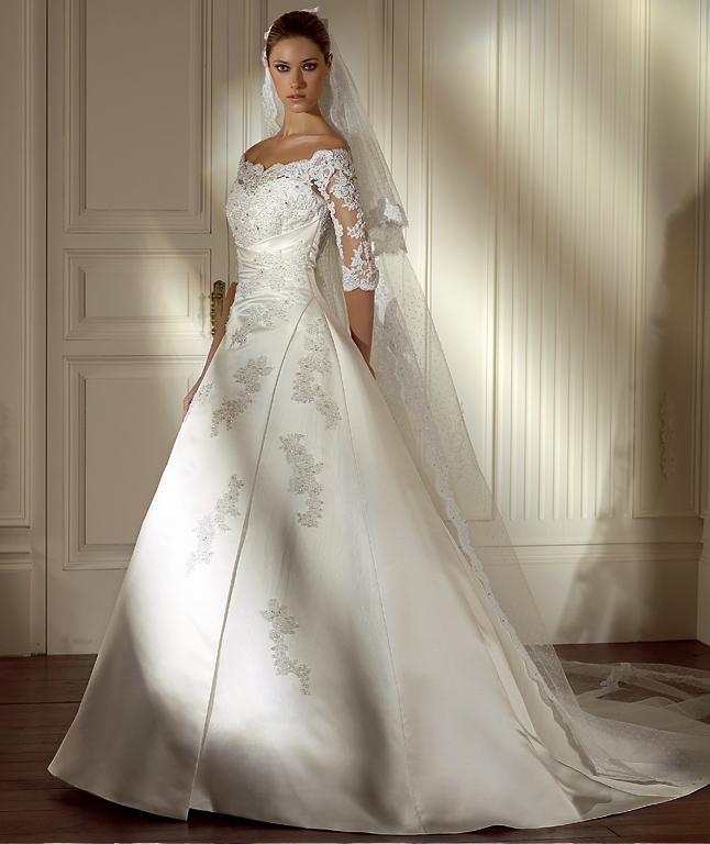 4 lace style wedding dress