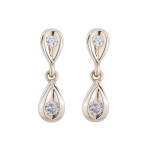 Gold and Diamond Drop Earring Gold and Diamond Drop Earring