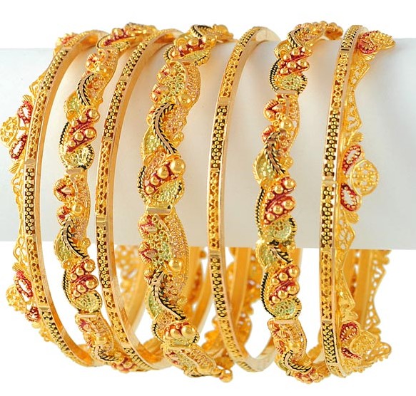 gold bangle designs in tanishq