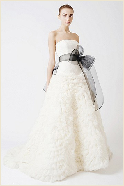 wedding dresses collection with ribbon around waist (12)