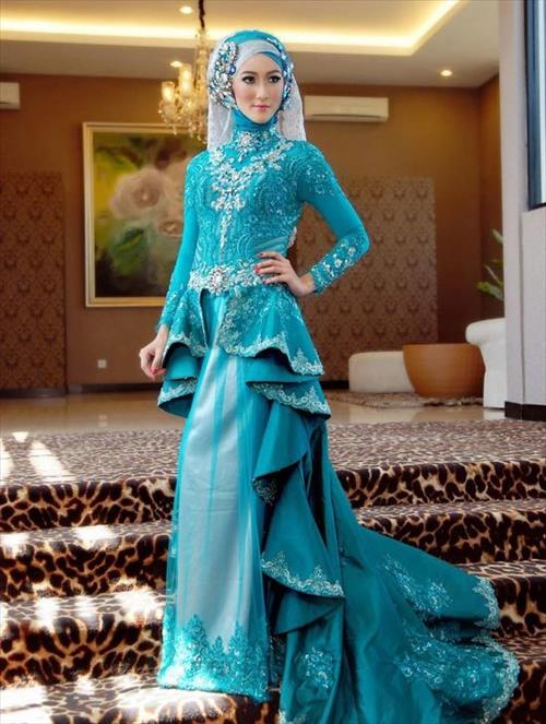 2 Muslim bridal dresses 2015 (7)