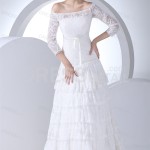 3-4-Length Sleeve Wedding gown