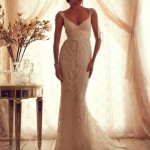 Cap-Sleeve designer wedding gown (10)