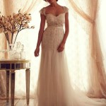 Cap-Sleeve designer wedding gown (11)