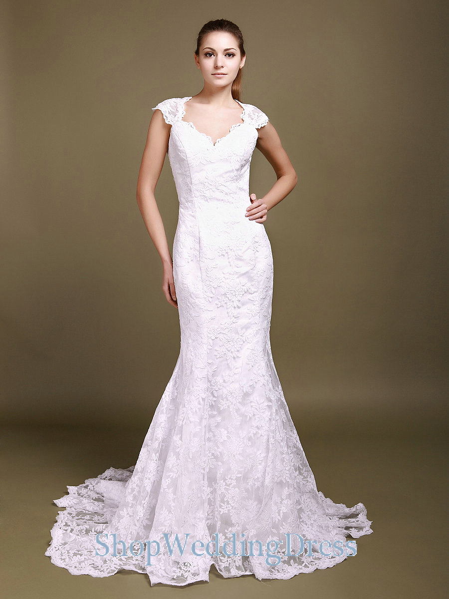 Cap-Sleeve designer wedding gown (16)