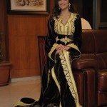Amazing Black Velvet Kaaftan with Golden Embroidery Amazing Black Velvet Kaaftan with Golden Embroidery