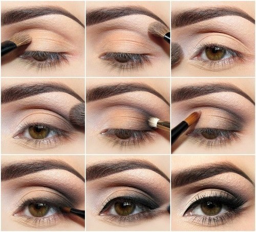 golden black eye make up