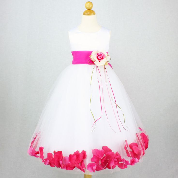 sash pageant petals wedding bridal dresses (4)