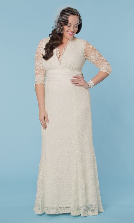 4 plus size vintage wedding dresses (9)