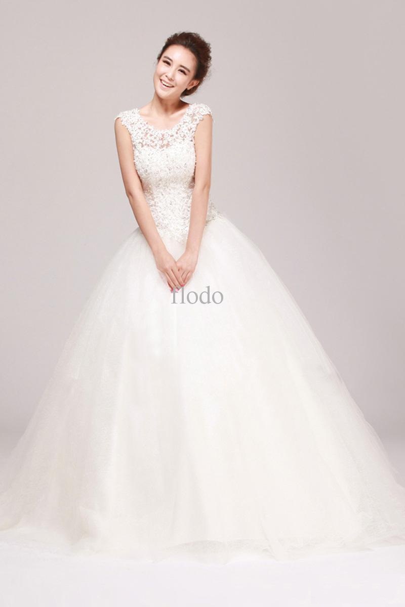 2 Sleeveless designer wedding gown (1)