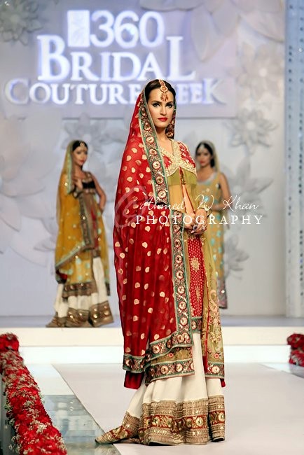 7 open shirt lehenga with red duatta for brides